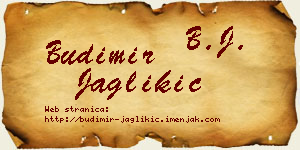 Budimir Jaglikić vizit kartica